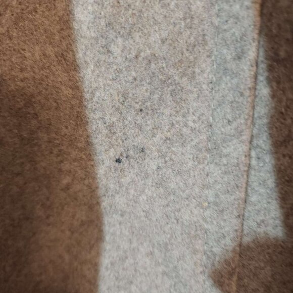 London Fog Wool-blend Jacket Women's Medium, Beige, Plaid Scarf Warm Winter Fall - Picture 14 of 15